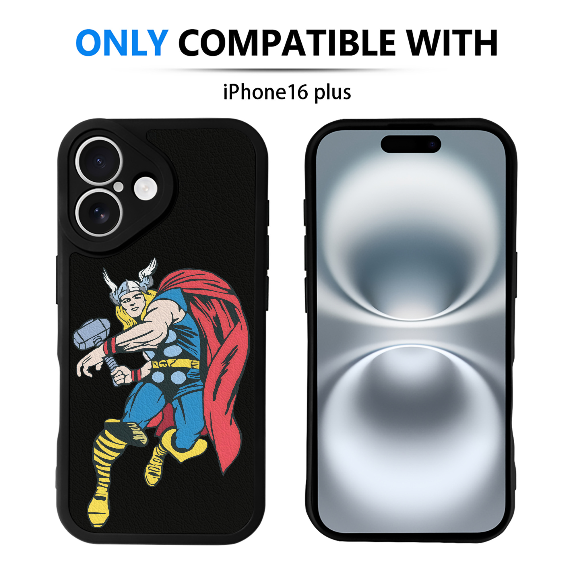 （画像用） アベンジャーズ The Avengers 【iPhone 16シリーズ対応】シリコンスマホケース（レザー調） 材質：シリコン